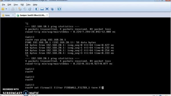 Basic Juniper Firewall configuration.