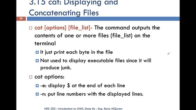 Chapter 3 Part 5 - Introduction to UNIX system- JUST university смотреть онлайн