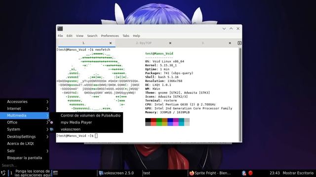 Agarim OS LXQT 2 núcleos 2 Gb una forma de iniciar en Void смотреть онлайн