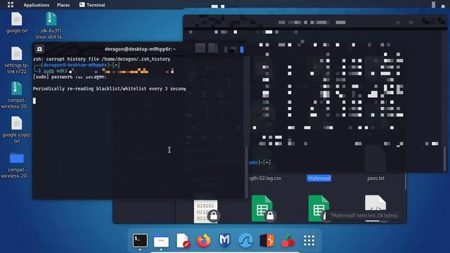 كيف يتم قطع الانترنت على المتصلين بالشبكة بدون معرفة الباسورد | Kali linux смотреть онлайн