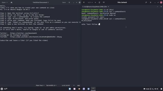 How to create your own linux command смотреть онлайн