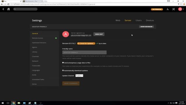 Plex Media Server Configuration смотреть онлайн