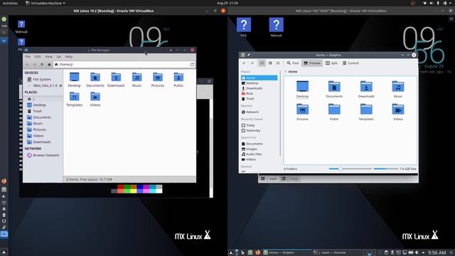 MX Linux 19.2 - XFCE vs KDE смотреть онлайн