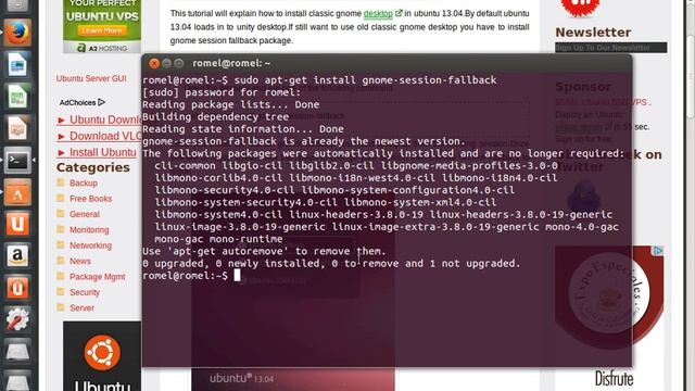 Instalación de Gnome Fallback y Gnome Tweak Tool en Ubuntu 13.04 смотреть онлайн