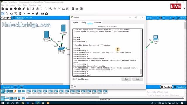 secure ios image and configuration file packet tracer 7 2 смотреть онлайн