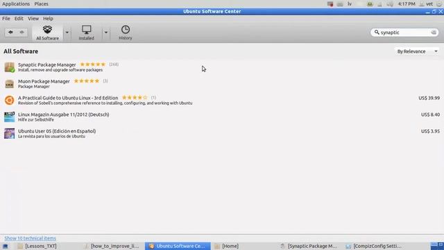 How to improve Linux Ubuntu look. Easy. Part1. Installing Compiz and adittional plug-ins. смотреть онлайн