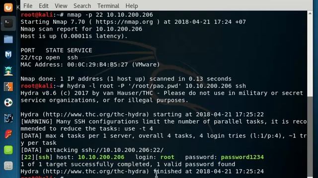SSH Hacking by Hydra смотреть онлайн