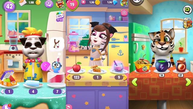 My Talking Tom 2 Vs Talking Angela 2 Vs Talking Tom( Ios & Android) Gameplay Part 30