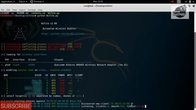 Cracking WPA WPA2 with Kali Linux ( step by step guide) смотреть онлайн