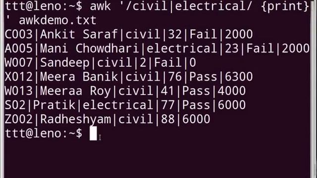 Basics of awk Hindi смотреть онлайн