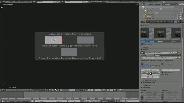 Youtube Outro with Blender 2.5 - Blender 3D - Linux смотреть онлайн