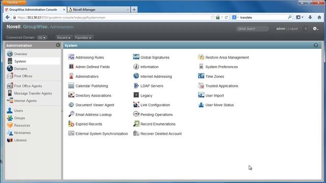 Novell GroupWise 2014 - LDAP, User create/import, Directory Associations смотреть онлайн