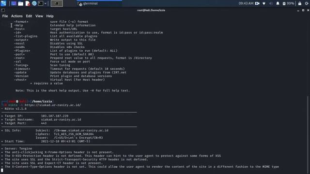 Mencari Celah Keamanan Menggunakan Nikto dengan Sistem Operasi Kali Linux смотреть онлайн
