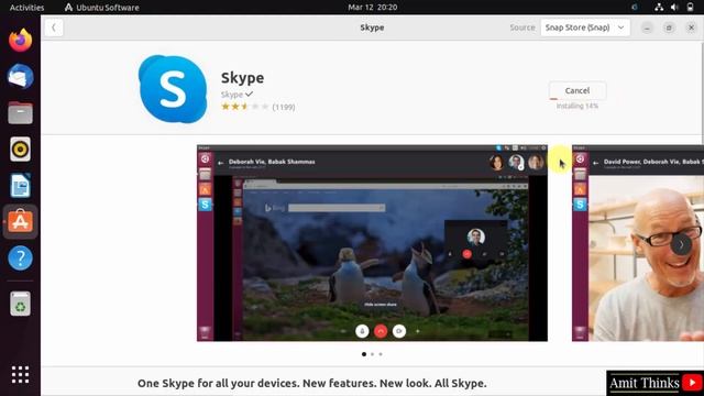 How to install Skype on Ubuntu | Amit Thinks смотреть онлайн