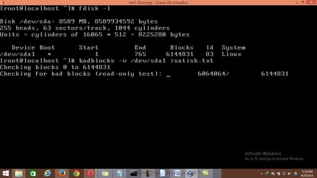 badblocks:A linux utility to check for bad sectors on a hard drive. смотреть онлайн