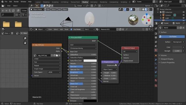 How to Make an Egg in Blender 3D | Time-lapse | Made In Blender 2.82 | Dreamworld 3D смотреть онлайн