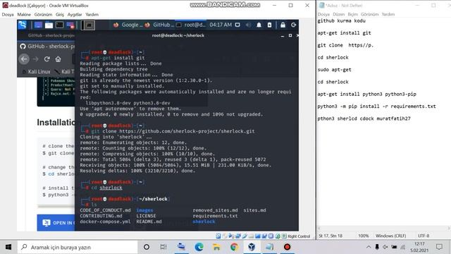 Kali Linux Sherlock Kullanıcı Adı Taraması Bilgi Toplama 2021 [ 9 ] смотреть онлайн
