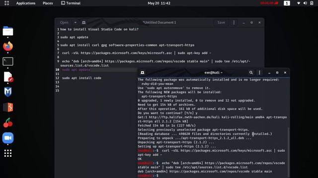 install Visual Studio Code on kali 2020 смотреть онлайн