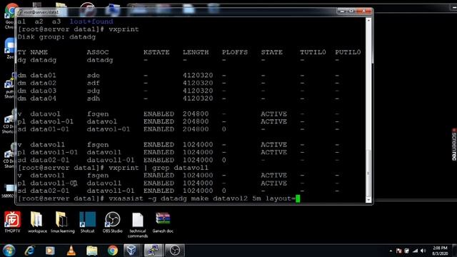 4. (VxVM) Veritas Volume Manager Volume creation and online relayout смотреть онлайн