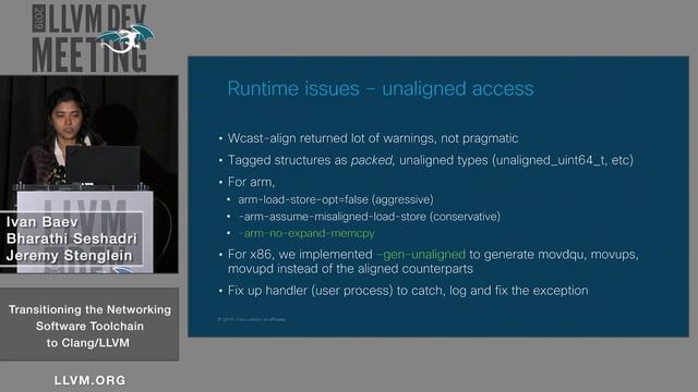 2019 LLVM Developers’ Meeting: “Transitioning the Networking Software Toolchain to Clang/LLVM” смотреть онлайн