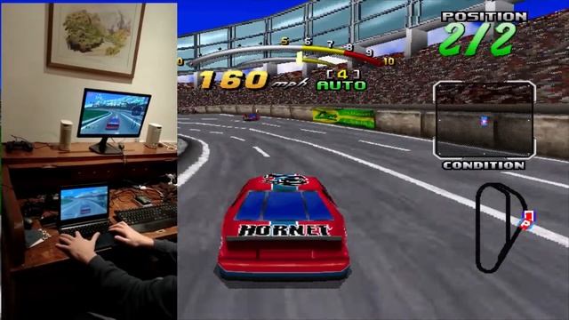 DAYTONA USA DELUXE!! LAN MULTIPLAYER TEST ON LINUX ON ARM !! BOX86 :) смотреть онлайн