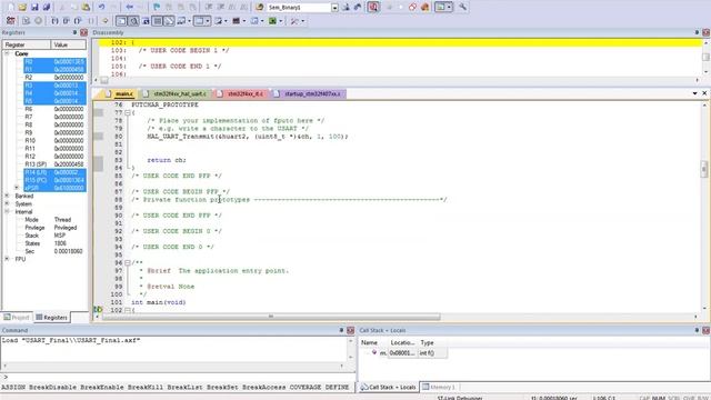 STM32 USART RX TX Interupt смотреть онлайн