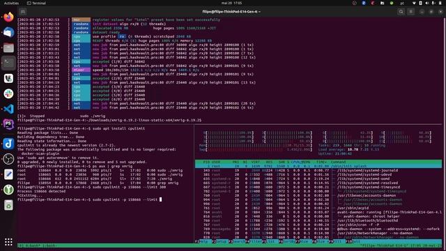 Mining Monero with xmrig using cpulimit to avoid high temperatures смотреть онлайн