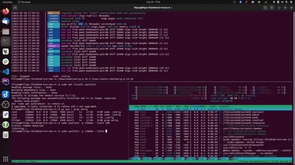 Mining Monero with xmrig using cpulimit to avoid high temperatures