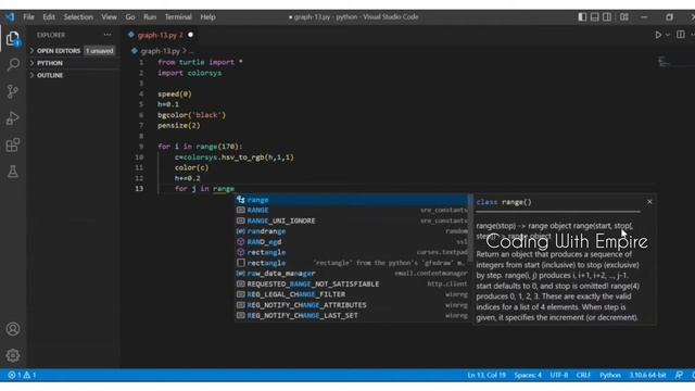 Easy and simple graphics using python turtle| python graphics | python turtle| python смотреть онлайн