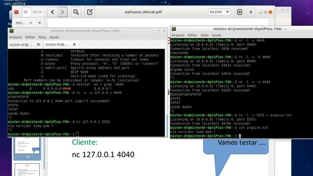 NETCAT - Aula 01 - Transferência de arquivos + Escaneamento de Portas + Shell Remoto смотреть онлайн