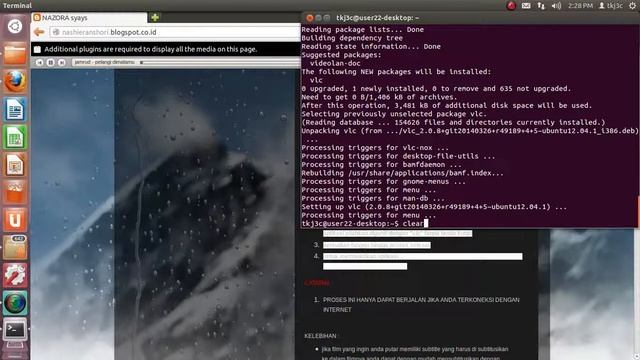 video tutorial uninstall vlc via terminal ubuntu смотреть онлайн