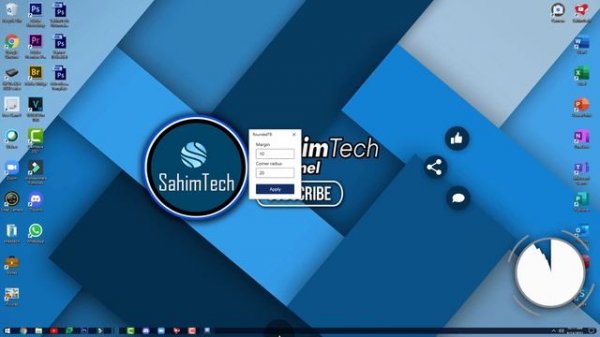 How to get Rounded Taskbar on Windows 10