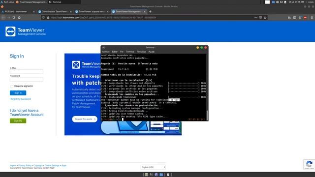 Instalar Teamviewer en Arch Linux смотреть онлайн