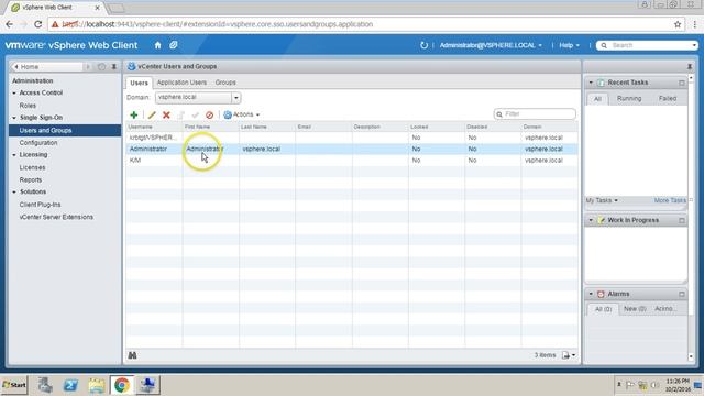 Configuring Active Directory Authentication for the vCenter Server 5.5 смотреть онлайн