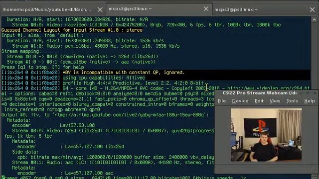 Streaming to YouTube from my PS3 with FFMPEG (Linux) смотреть онлайн