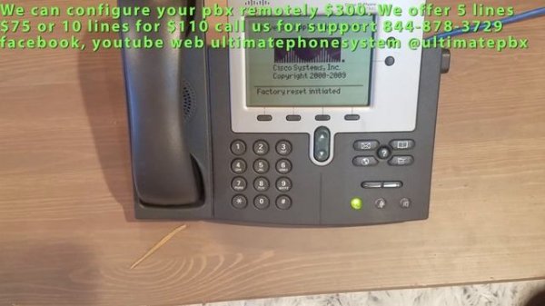Configure cisco 7940 7960 reset setup tftp for asterisk freepbx elastix pbx in a flash