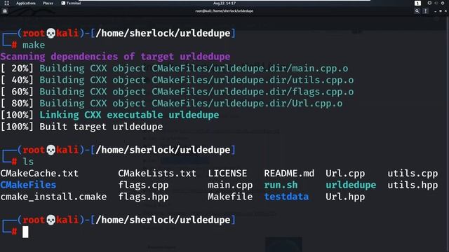 Install urldedupe on Kali Linux смотреть онлайн