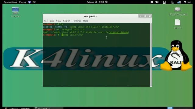 How to install xampp in kali linux HD смотреть онлайн