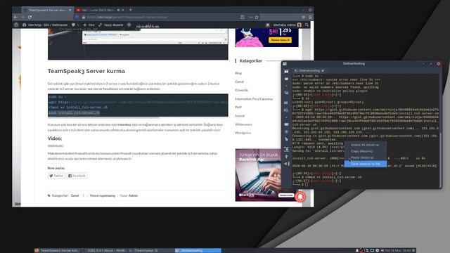 Linux TeamSpeak3 Server Kurulumu смотреть онлайн