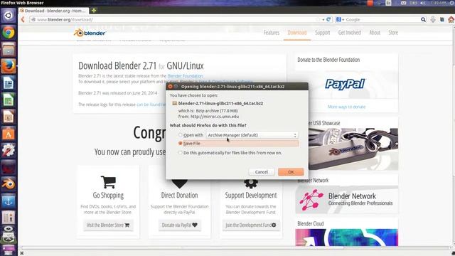 how to install blender 2.71 in ubuntu смотреть онлайн