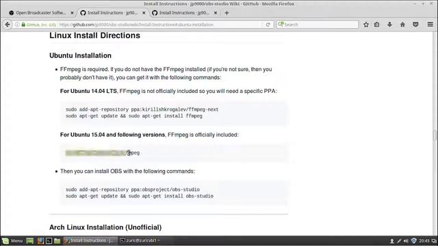 Linux Open Broadcast Software Installation Tutorial Linux Mint смотреть онлайн