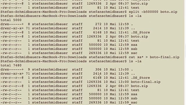 Linux Kommandos Teil 1 - Split und Cat смотреть онлайн