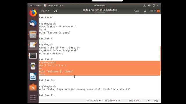 Program Sederhana Shell Bash Linux Ubuntu смотреть онлайн