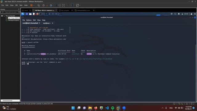 Explotación de vulnerabilidad en puerto 21 FTP mediante Metasploit смотреть онлайн