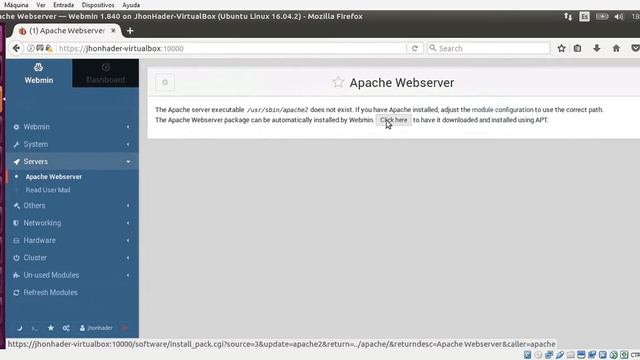 Instalación de Apache WebServer a Través de Webmin смотреть онлайн