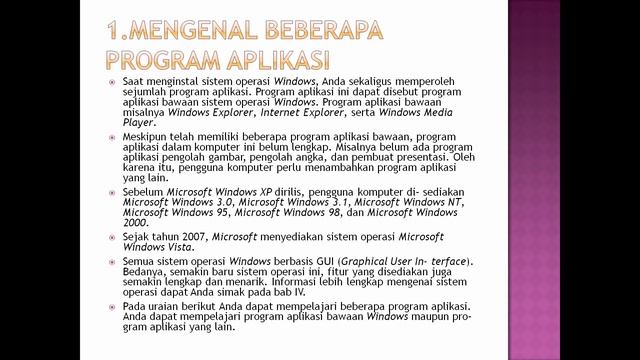 PART 2 MELAKUKAN OPERASI DASAR PADA KOMPUTER смотреть онлайн