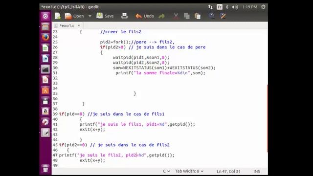 TP7: gestion de processus et signaux смотреть онлайн