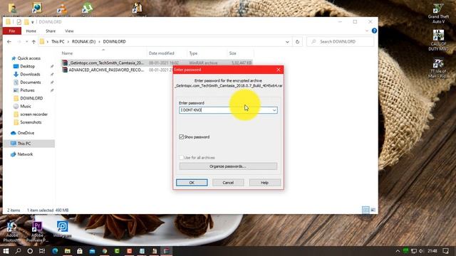 HOW TO FIND .RAR FILE PASSWORD. & UNLOCK IT PROPERLY😉😉😉 смотреть онлайн